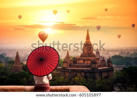 Similar – Image, Stock Photo Balloons in the morning