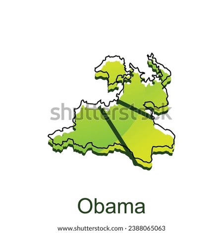 Map City of Obama design, High detailed vector map - Japan Vector Design Template, suitable for your company