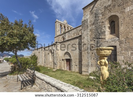 Bellapais Abbey near the town of Kyrenia, North Cyprus