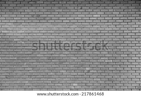 Black and white brick wall
