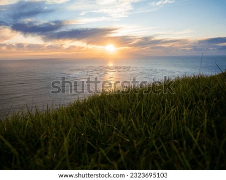 Similar – Image, Stock Photo Cliffs at New Zealand rock