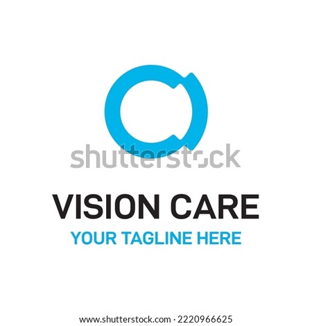 Eye Optical Sign Care Clinic Medical Vector Abstract Illustration Logo Icon Design Template Element