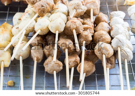 meat ball with stick