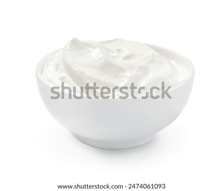 Similar – Image, Stock Photo Homemade organic whipped cream, product texture