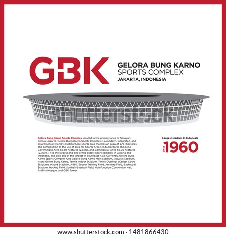 Gelora Bung Karno GBK Stadium Indonesia