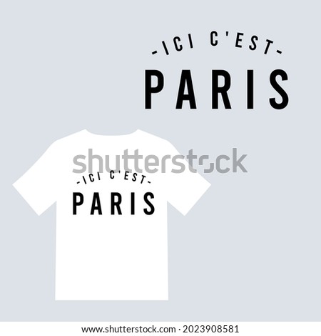 PSG club Ici C'est Paris t shirt with meesi creative shirt