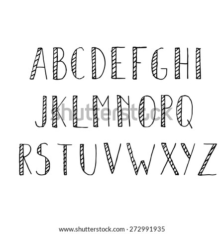 Worksheets Handwriting Alphabet handwriting alphabet search photostok larastock stock image hand drawn set pencil texture font vector illustration