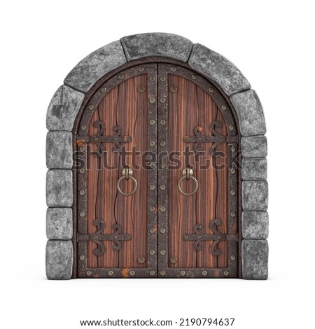 Similar – Image, Stock Photo old wooden door of a natural cellar with four round ventilation holes, a door bolt and an old door fitting