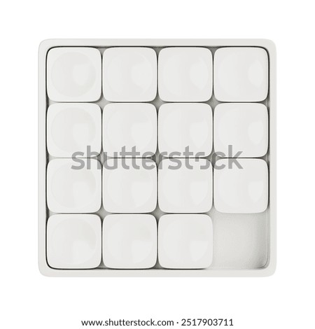 Similar – Image, Stock Photo Puzzles on a white background. Entertainment at home