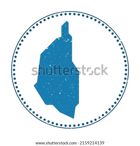 Kapas Island sticker. Travel rubber stamp with map shape, vector illustration. Can be used as insignia, logotype, label, sticker or badge of the Kapas Island.