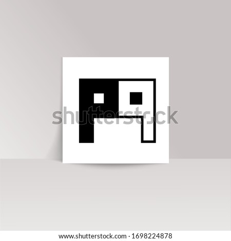 LOGO design.
common logos for businesses with the letters P and Q