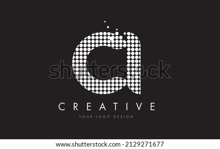 CI C I Dots Letter Logo Design with White Bubble Circles and Swoosh Stock fotó © 
