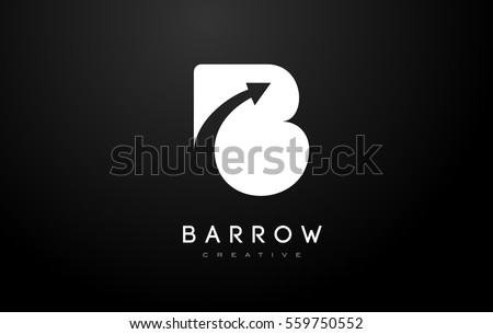 B Logo Arrow.B Letter Design Vector Illustration Modern Monogram Icon. Photo stock © 