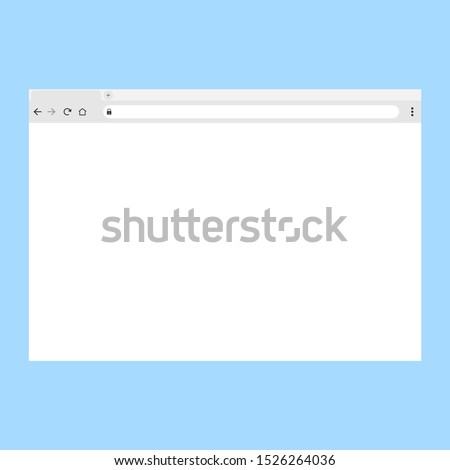 Web browser page layout. Vector illustration. Web page mockup. Mockup browser. Copy space. Vector illustration.