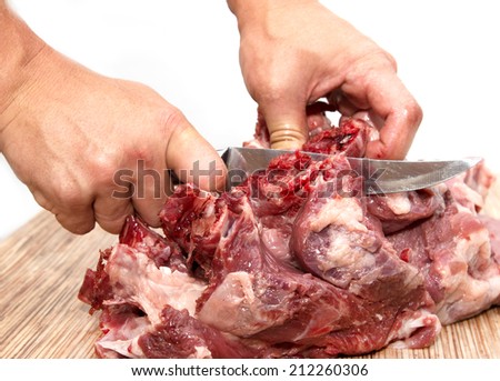 meat cutting knife