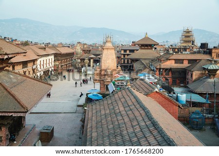 Bhaktapur Durbar Square in Katmandu, Nepal Stock fotó © 