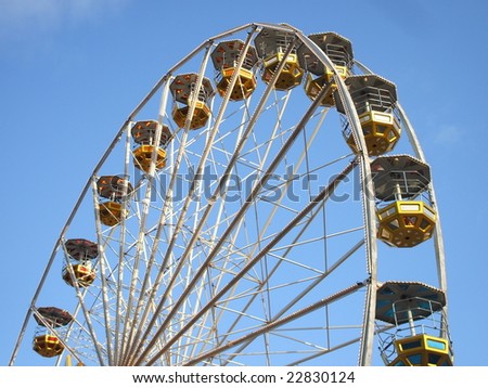 A Giant Wheel at a Fun Fair.