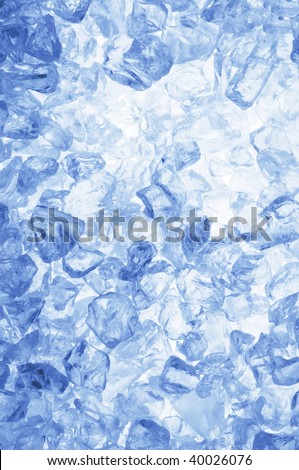 cool ice background or texture in blue with copyspace