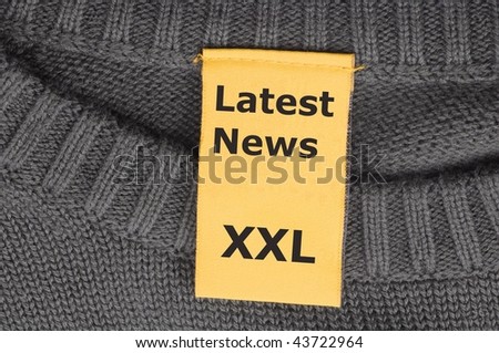 latest news xxl concept with label or tag