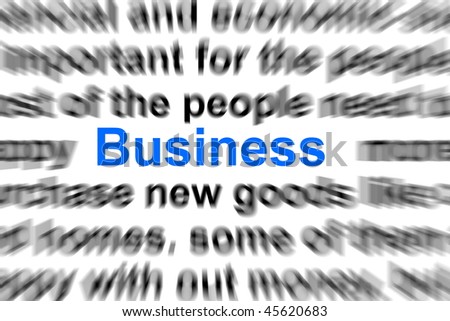 business and commerce concept with word in a dictionary