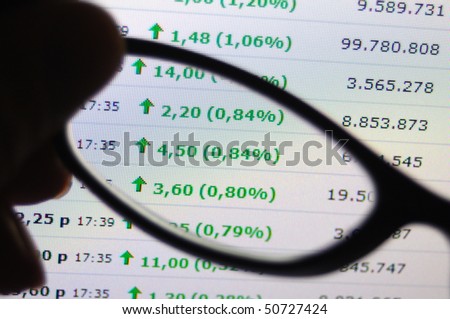 stock market growth with green business numbers