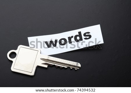 keyword key words seo or metadata concept showing internet data search