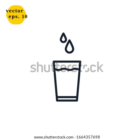 Water Icon Logo Design Vector Template