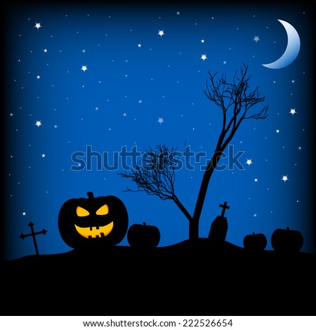 Holiday illustration on theme of Halloween. Wishes for Happy Halloween. Trick or treat