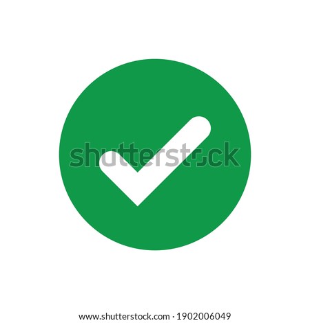 Check Mark icon vector illustration logo template for many purpose.