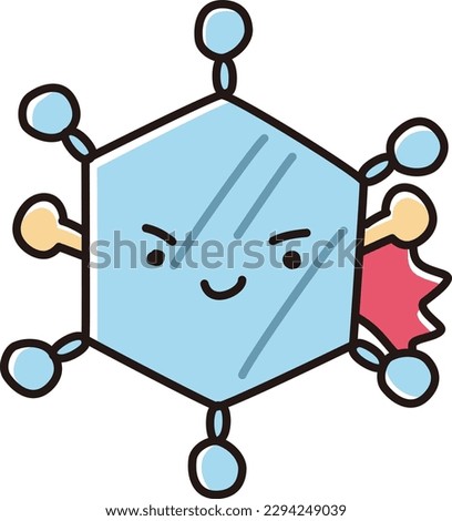 Corona vaccine antibody image character