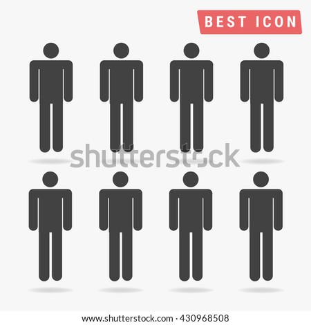 People Icon Stock Vector Illustration 430968508 : Shutterstock