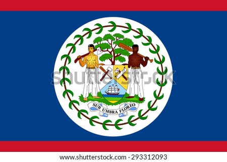 Belize flag - vector