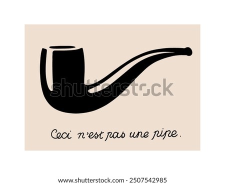  this is not a pipe quote in french. vector illustration