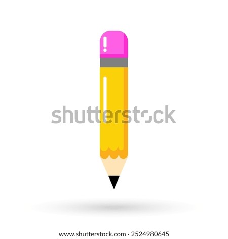 Pencil icon. Writing sign business concept. Signs and symbols can be used for web, logo, mobile app, UI, UX, savings, finances sign isolated on white, economy concept, learning, study, business.