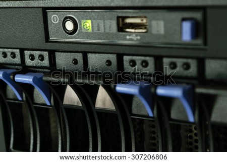 Computer Server and raid storage in datacenter