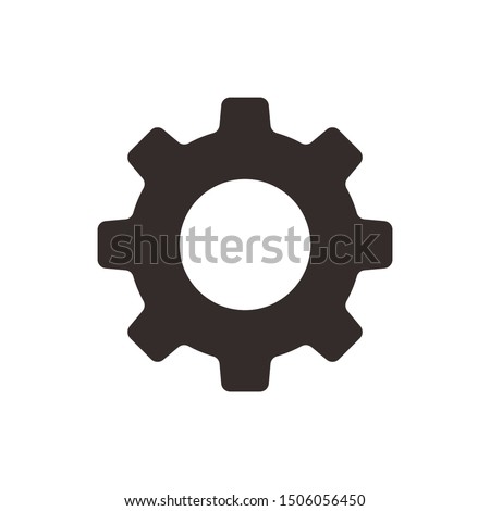 Gear vector icon isolated,cogs,Settings with flat style
