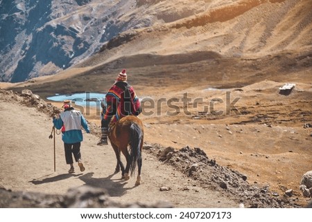 Foto Bild Andine Berglandschaft mit Bach