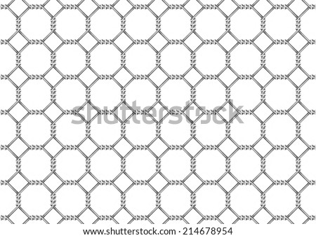 mesh wire for fencing on a white background