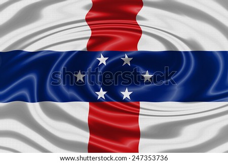 Netherlands Antilles waving flag