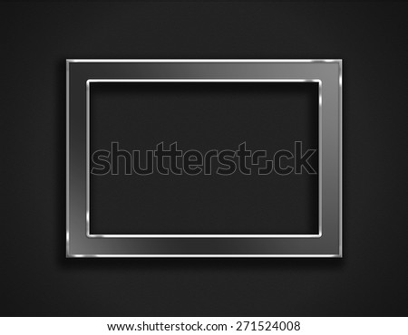 Black frame on black  background