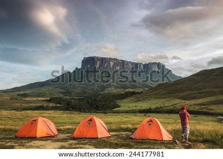 View from Roraima Tepui - Table Mountain - Triple border, Venezuela, Guyana, Brazil