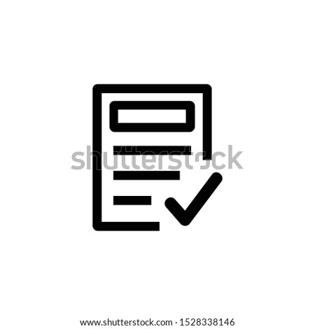Clipboard icon vector. Task icon isolated
