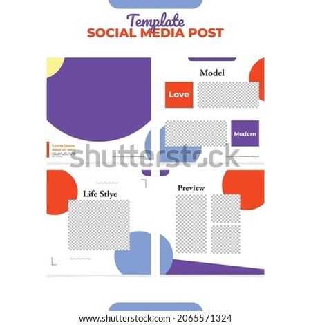 Social media post template. Fashionable  and elegant Suitable for your social media and web.