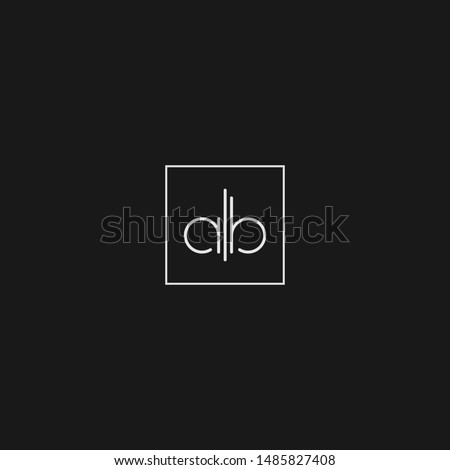 ab or Aib or DB initial based logo design