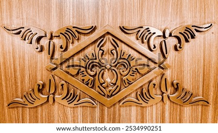Similar – Image, Stock Photo Artisan polishing wooden detail using sandpaper in carpentry workshop