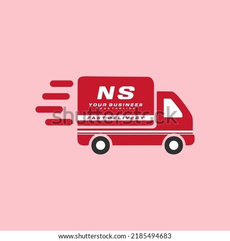 Initial Letter NS Logo Design Fast Delivery Stock fotó © 