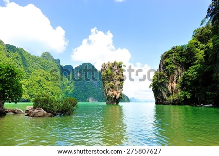 Ko Tapu Rock or James Bond Island, Phang Nga Bay, Thailand