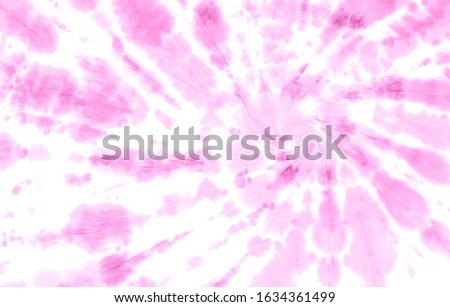 Pink Tie Dye Colored Washes. Pink Liquid Oil Tie Dye Template. Artistic Creative Texture. Painting Decorative Tie Dye. Rough Bleached Ink Tie Dye. Pink Retro Shibori Watercolor.