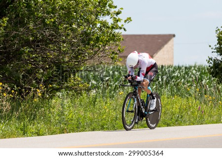 Pan Am Road Cycling, July 22, 2015 in Milton, Ontario. Men\'s and women\'s Individual Time Trial.