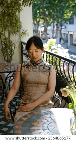 Similar – Image, Stock Photo Pearl necklace in sunlight